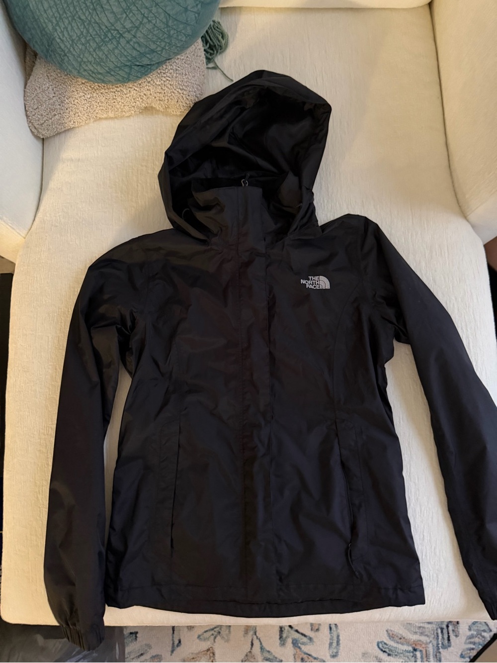 The North Face Black Women's Waterproof Hooded Rain Jacket